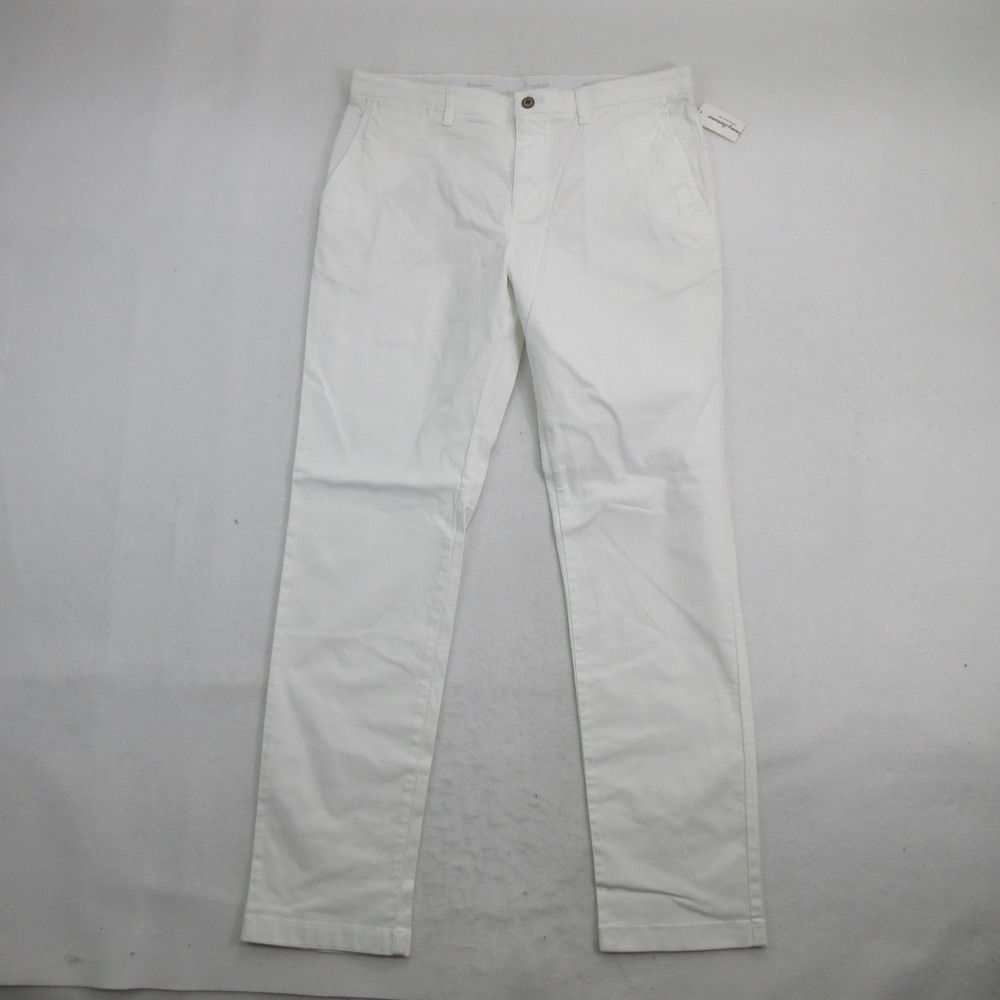 Tommy Bahama Men's Chino Pants Size 36x34 Boracay Island Flat Front White New